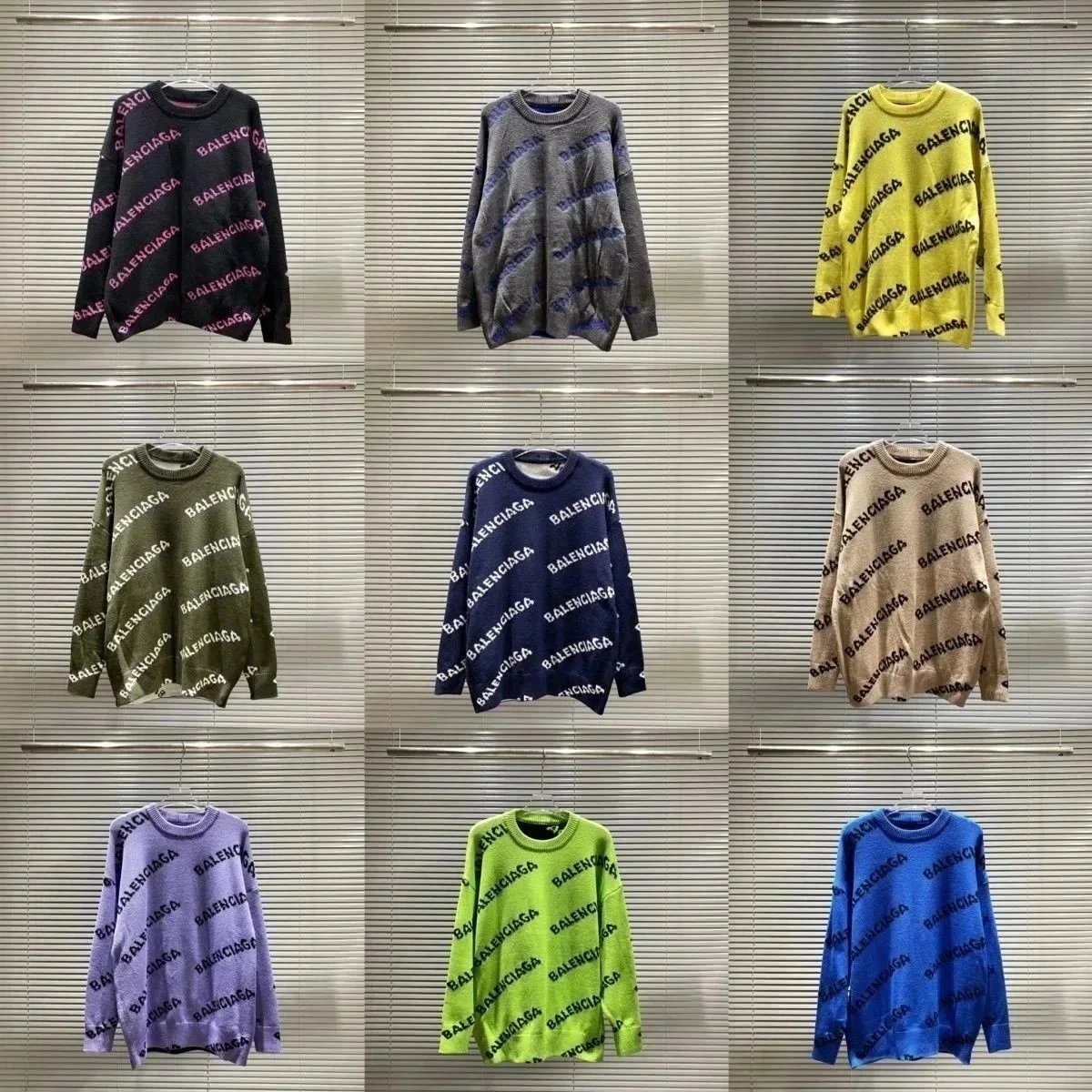 Balenciaga Colorful Logo Knit 