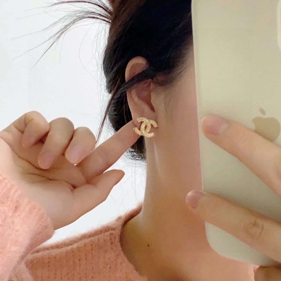 Chanel Gold Stud Earrings