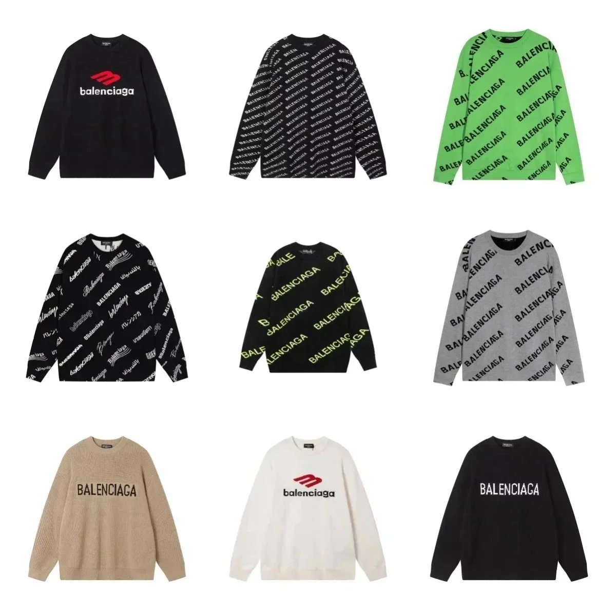 Balenciaga Colorful Logo Sweat
