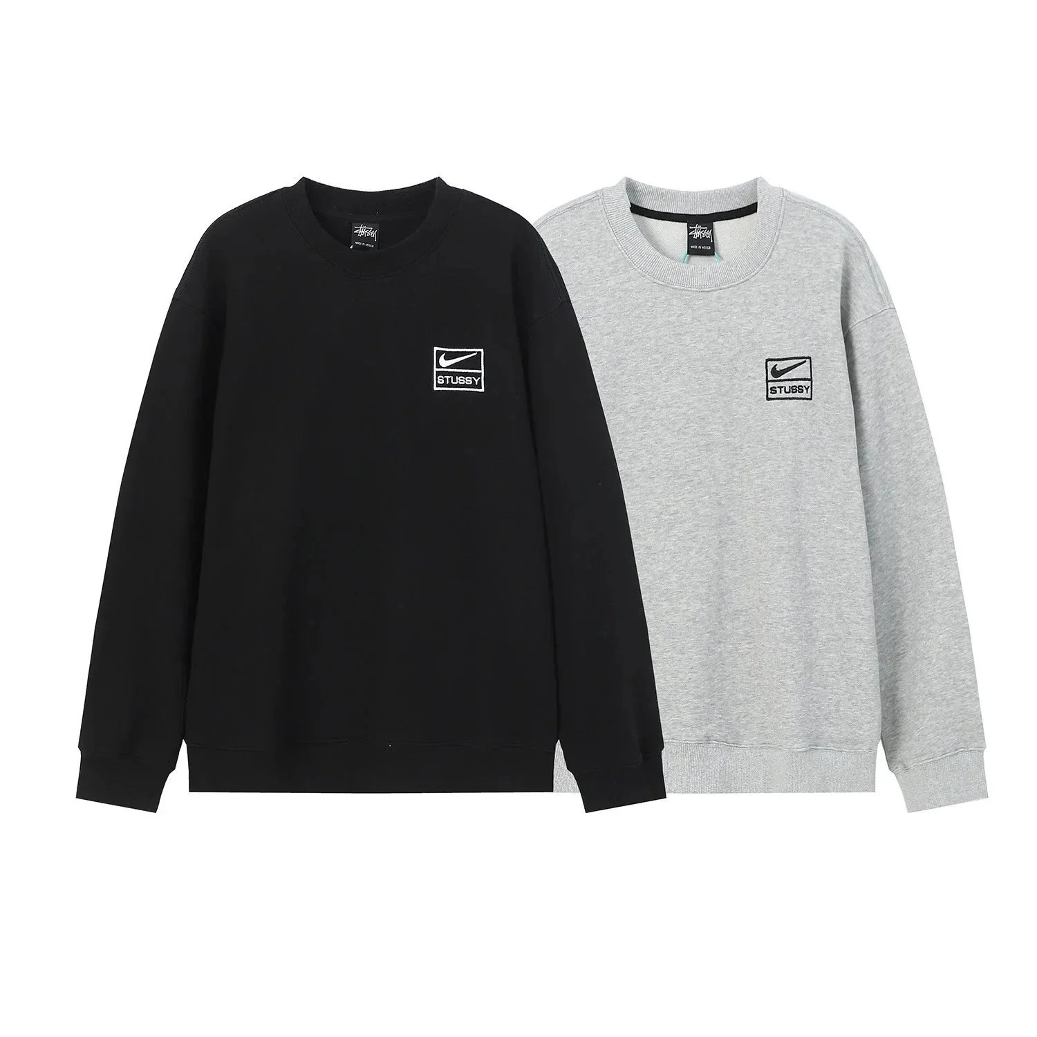 Stussy Black and Grey Long Sle