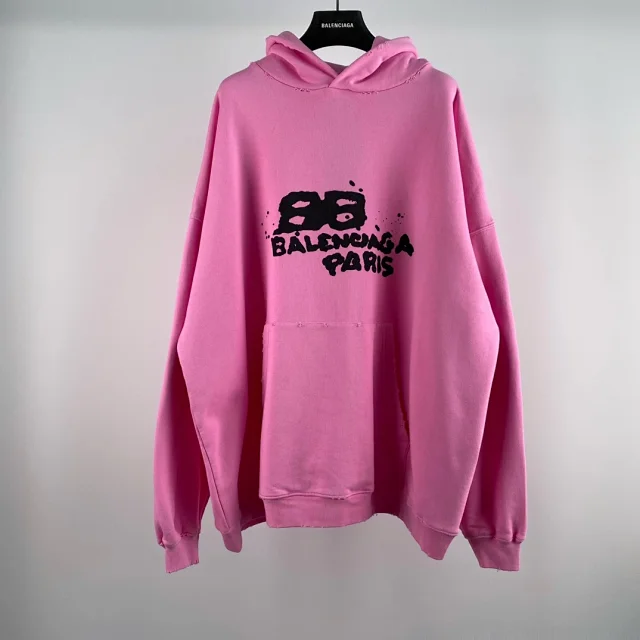 Balenciaga Pink Oversized Hood
