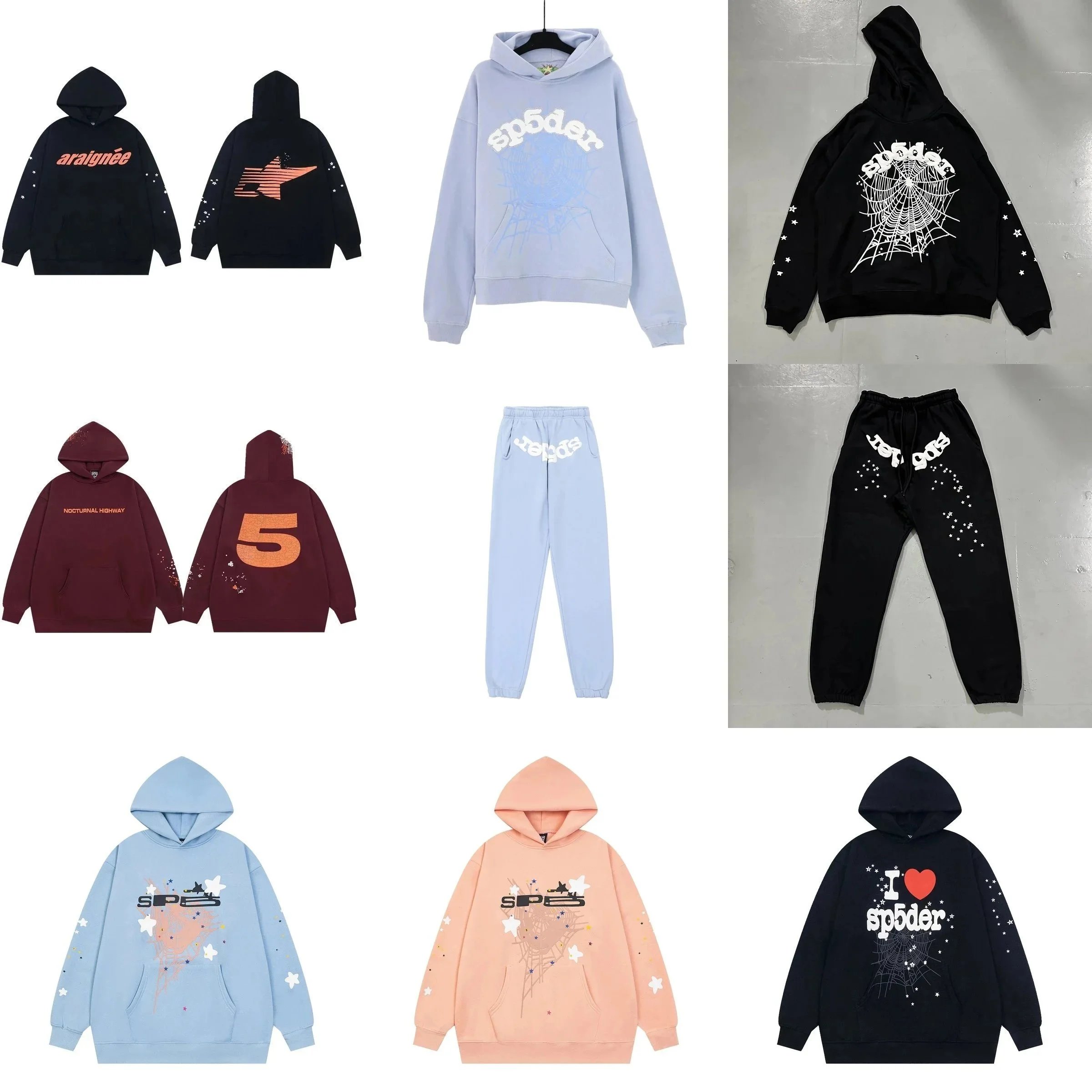 Spider Black Hoodie with Web P