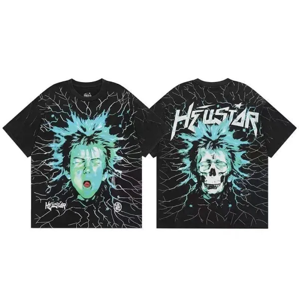 Travis Scott x Cactus Jack Face Print Black T-Shirt - 6