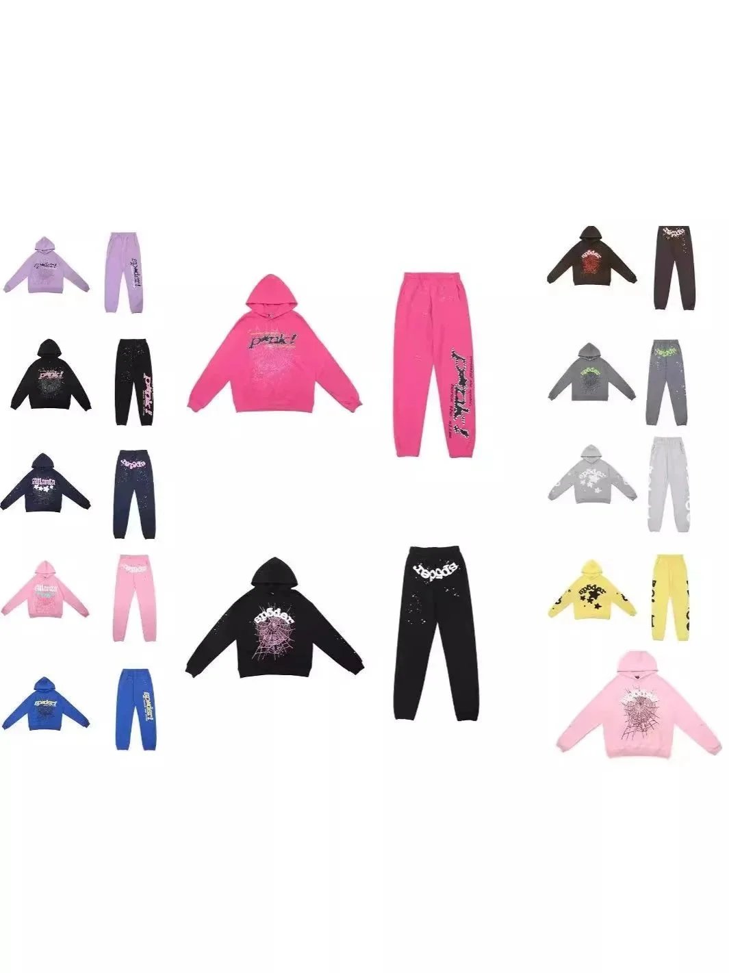 Pink Hoodie and Pants Set