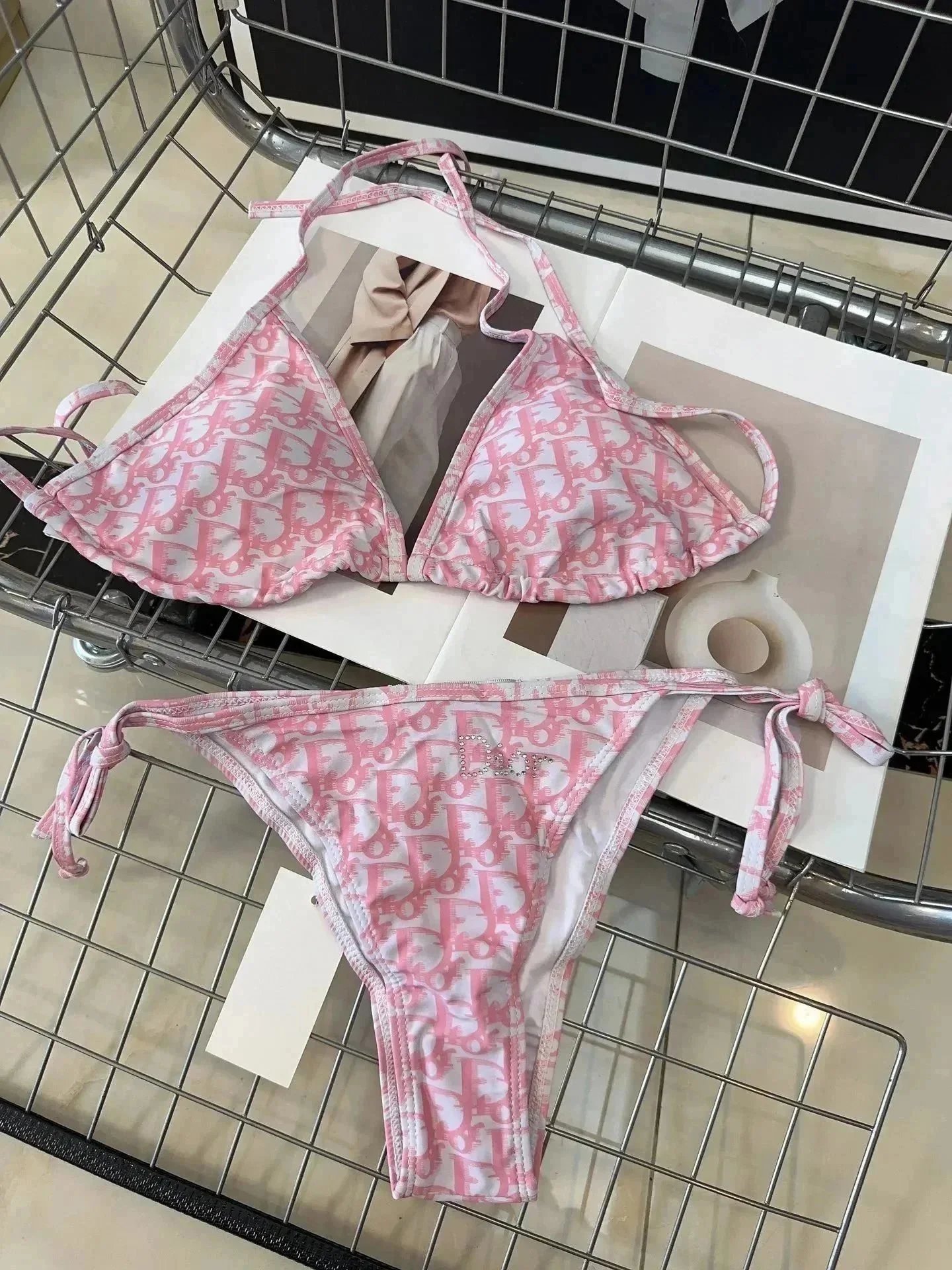 Dior Pink Logo Print