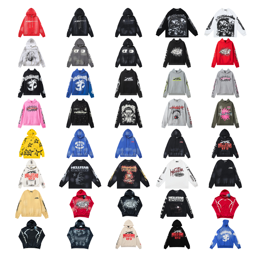 Hellstar Black Graphic Hoodie