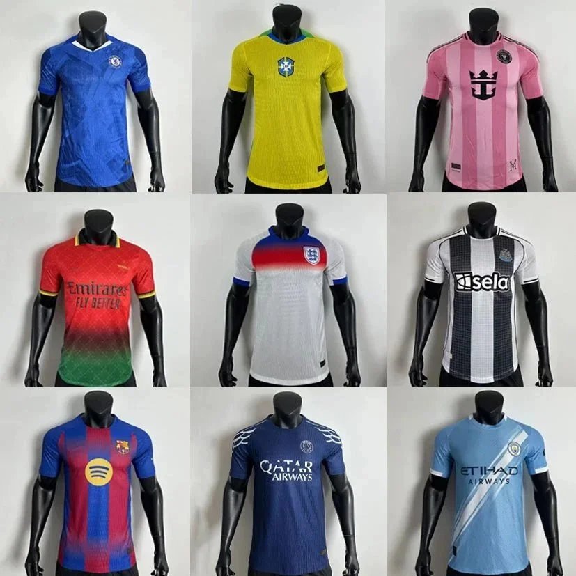 Assorted Football Club Jerseys