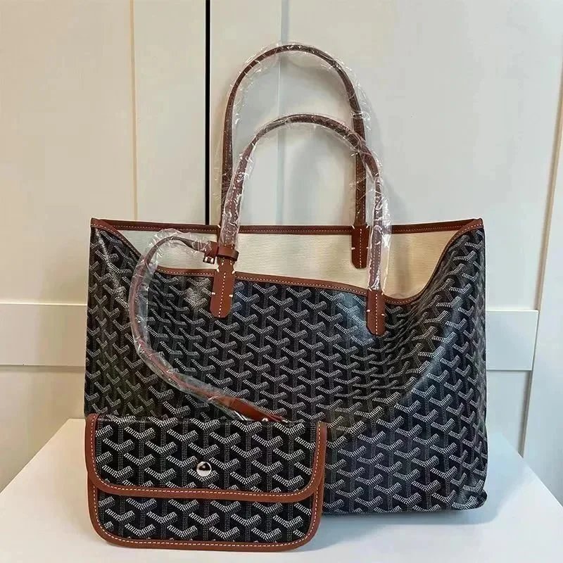 Goyard Black Tote Bag with Mat