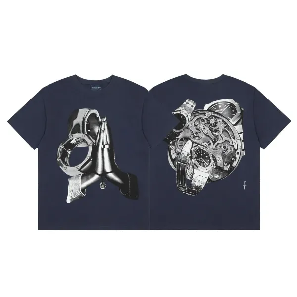 Travis Scott x Cactus Jack Face Print Black T-Shirt - 3