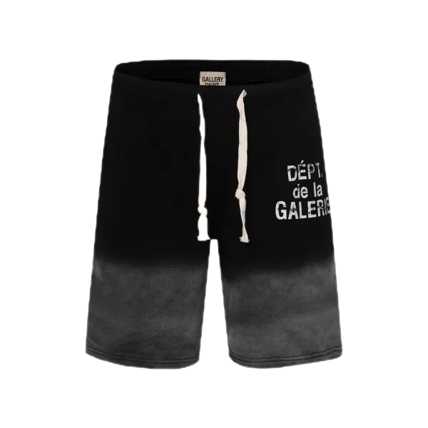 Gallery Dept Dip-Dye Shorts Black - 1