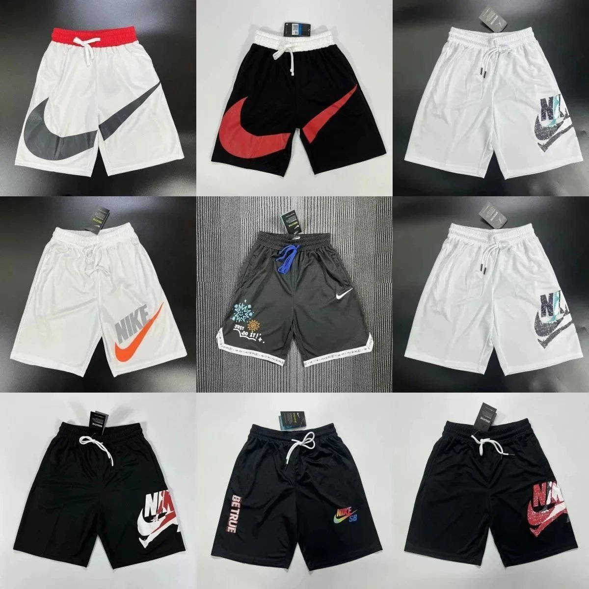 Nike White and Black Athletic 