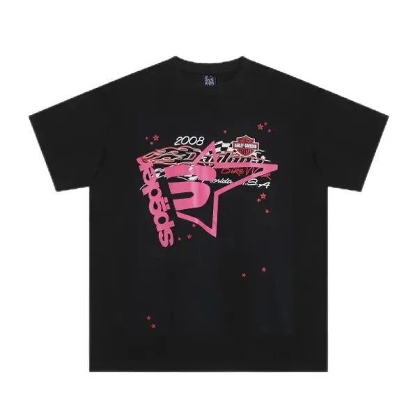 Design Spider Web Graphic Print White T-Shirt - 28