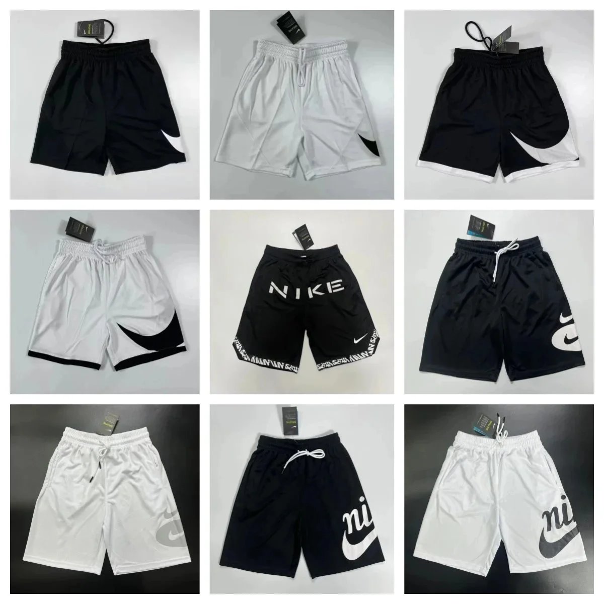 Nike Black and White Shorts
