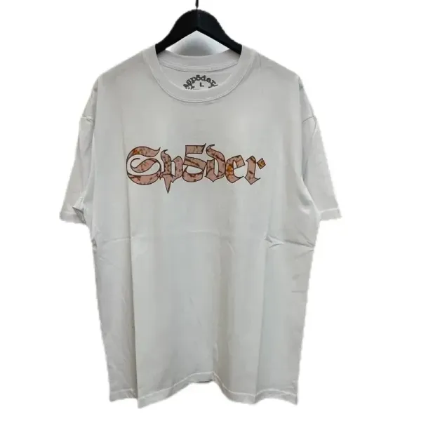 Design Spider Web Graphic Print White T-Shirt - 9