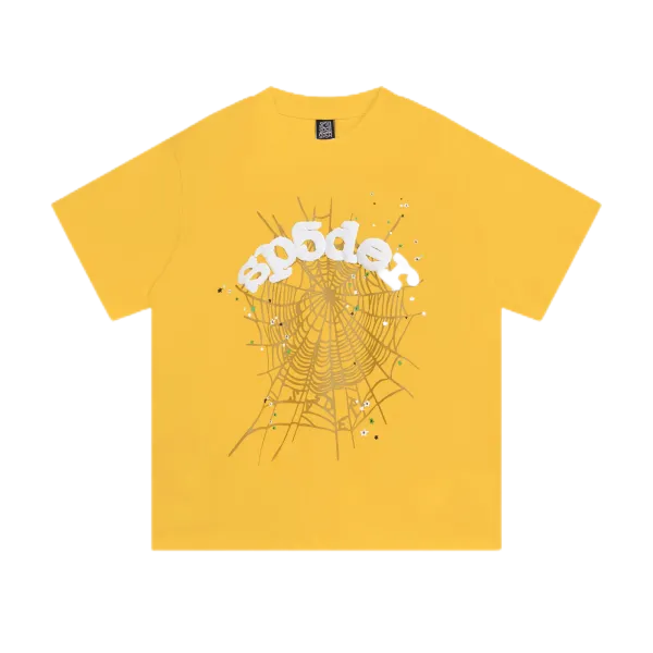 Design Spider Web Graphic Print White T-Shirt - 24