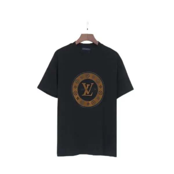 Louis Vuitton Monogram Circle Logo Black T-Shirt - 1