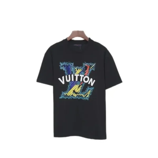 Louis Vuitton Graphic Print Black T-Shirt - 1