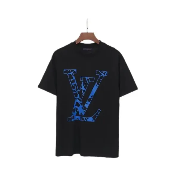 Louis Vuitton LV Monogram Print Black T-Shirt - 1