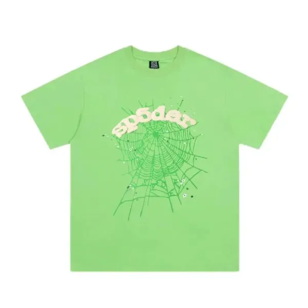Design Spider Web Graphic Print White T-Shirt - 26