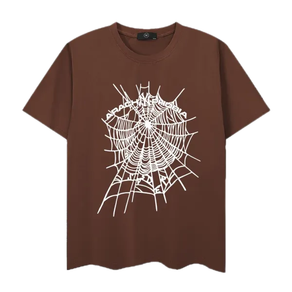 Design Spider Web Graphic Print White T-Shirt - 33
