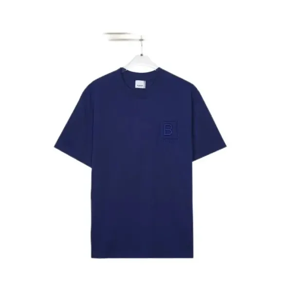 Balenciaga B Logo Navy T-Shirt - 1