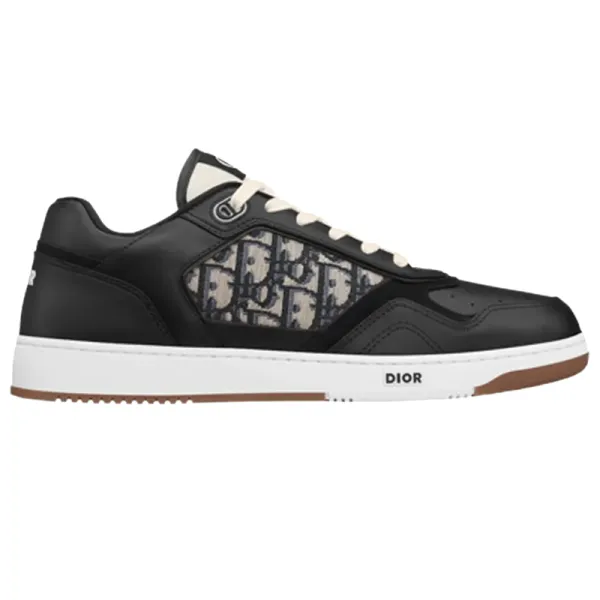 Dior B23 Low White and Gray Oblique Sneakers - 9