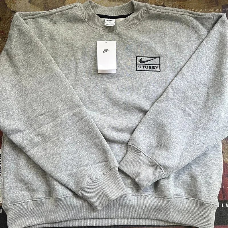Stussy Nike Grey Crewneck Swea