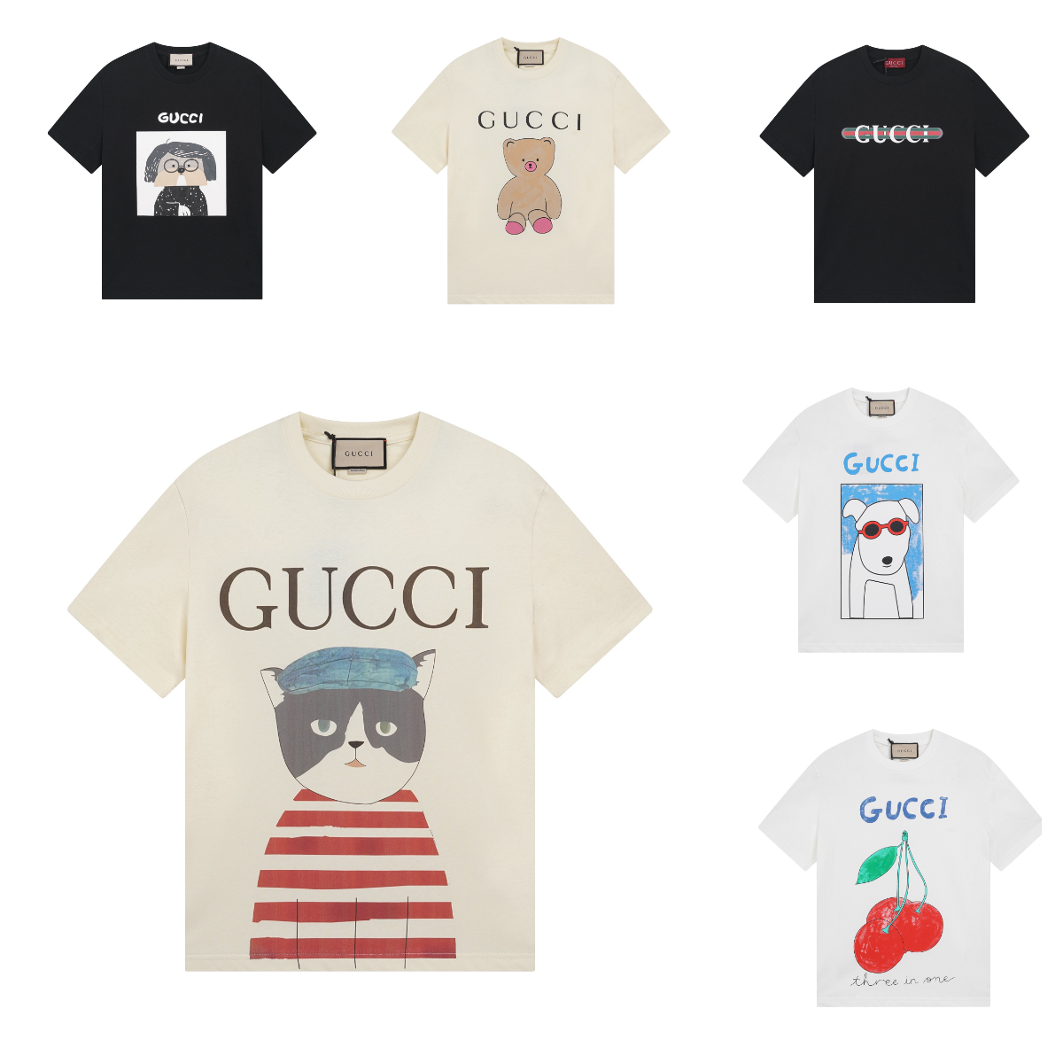 Gucci Black and White Graphic 