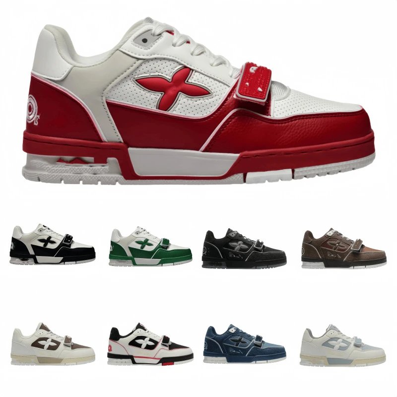 X Brand Red and White Low Top 