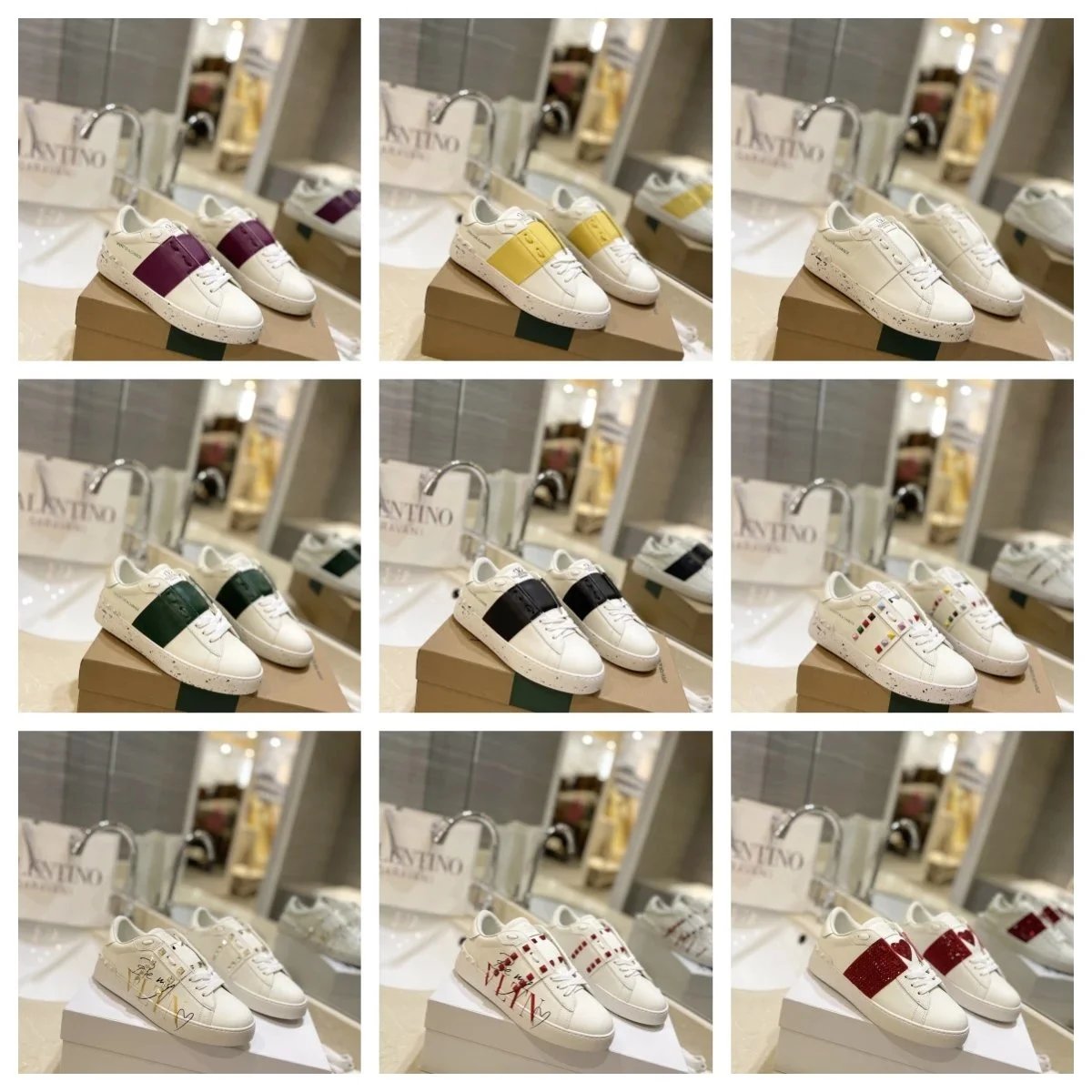 Valentino White Low Top Sneake