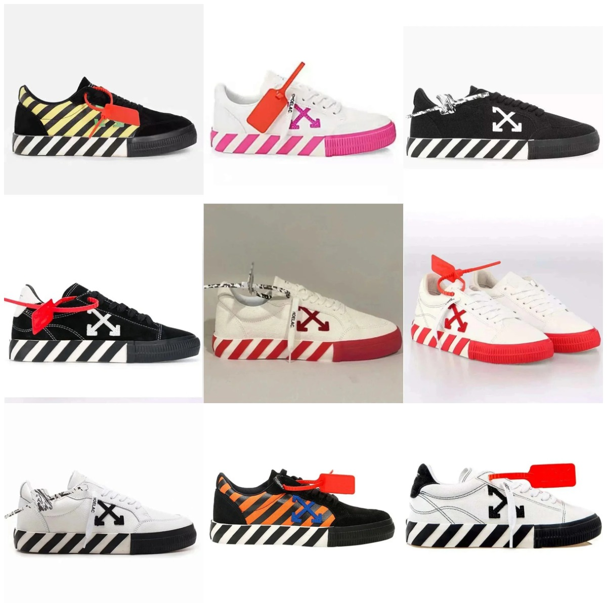 Off-White Low Top Sneakers wit