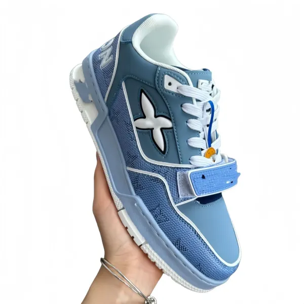 Louis Vuitton Archlight Sneakers Light Blue Monogram Canvas Sneakers Chunky Sneakers - 1