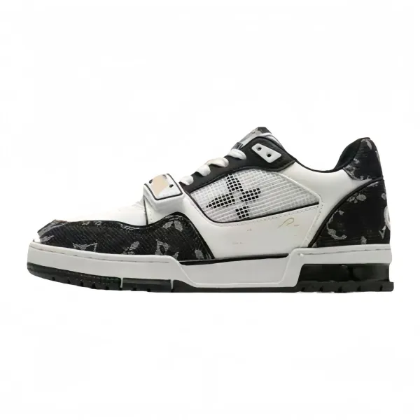 Louis Vuitton Archlight Monogram Snake Print White Black Sneakers - 1