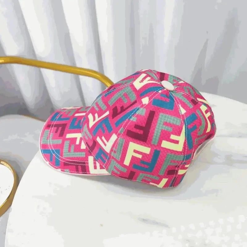 Fendi Pink Logo Baseball Cap