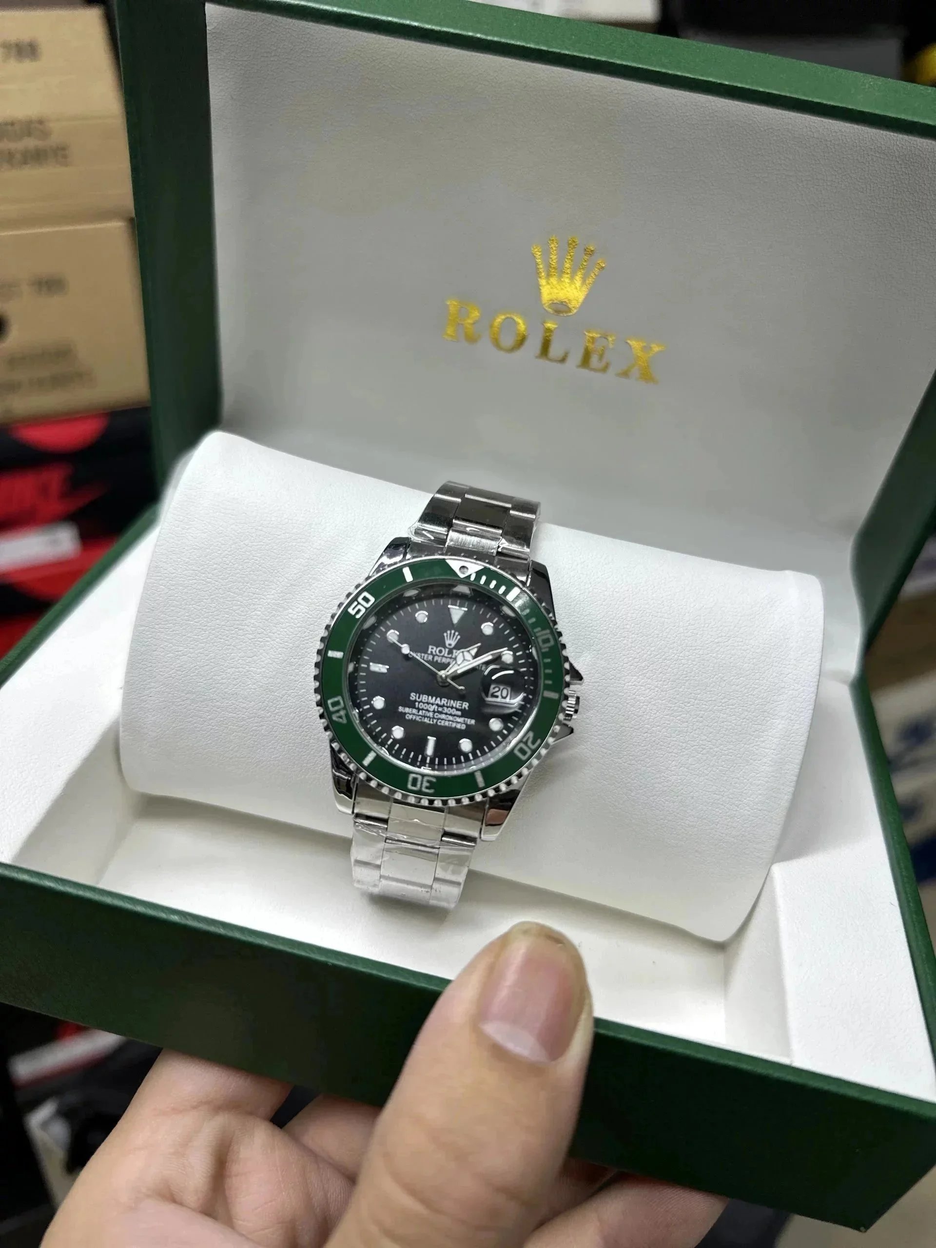 Rolex Submariner Green Watch