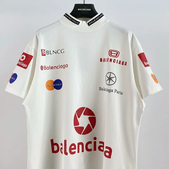 Balenciaga White Logo T-Shirt