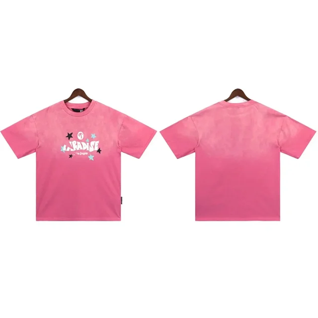 Palm Angels T-Shirts Paradise graphic short-sleeve T-shirt product detail image 4