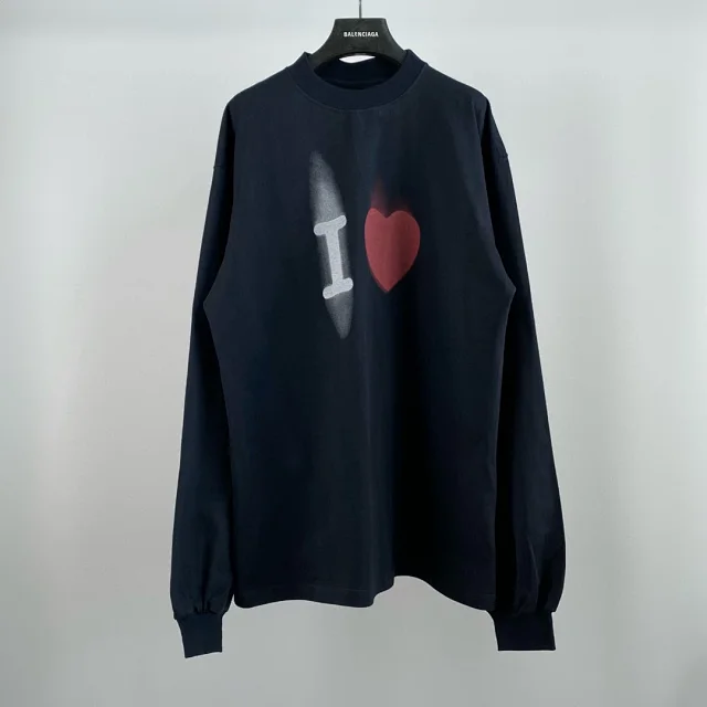 Balenciaga Black Long Sleeve T