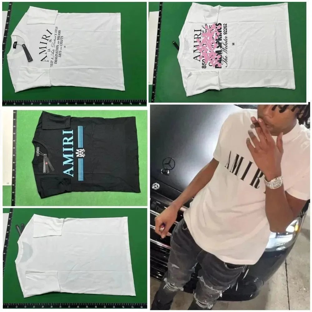 Amiri White Short Sleeve T-Shi