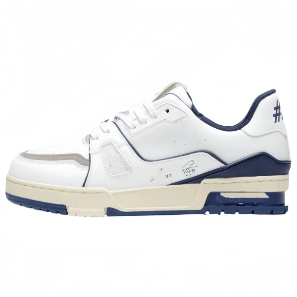 Off-White Diagonal Arrow Low White / Navy Sneakers Chunky Sneakers - 1
