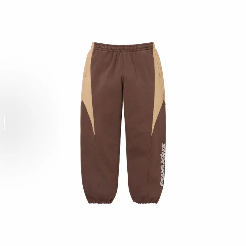 Supreme Trousers Logo-print jogger — A 324-Coffee color