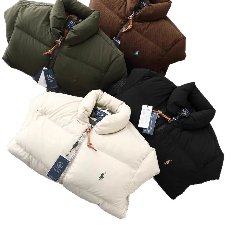 Polo Ralph Lauren Down Jackets Quilted stand-collar zip puffer jacket with embroidered pony logo image 5