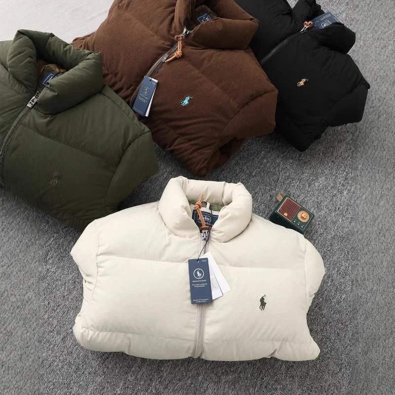 Polo Ralph Lauren Down Jackets Quilted stand-collar zip puffer jacket with embroidered pony logo image 4