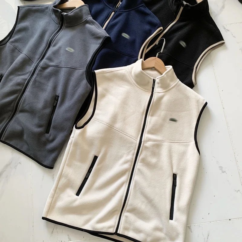 Unbranded Vests Zip-Up Fleece Stand-Collar Vest image 2