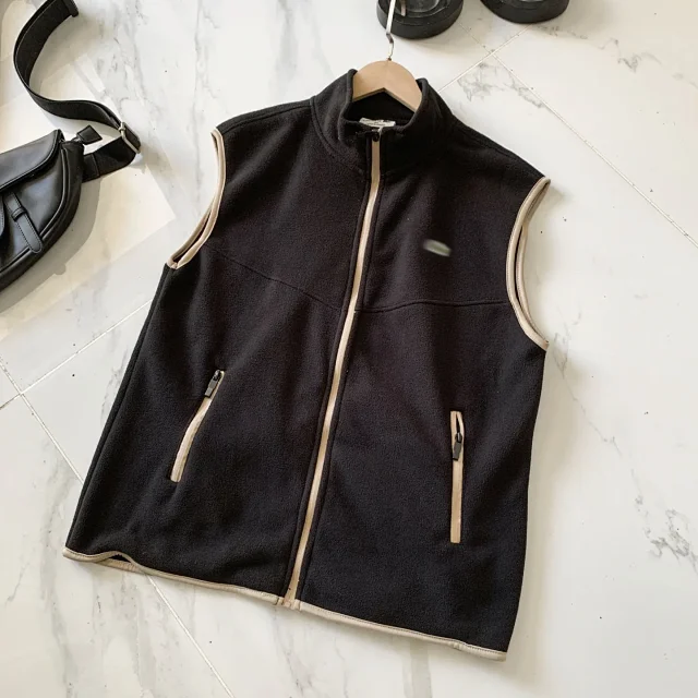 Unbranded Vests Zip-Up Fleece Stand-Collar Vest product detail image 6