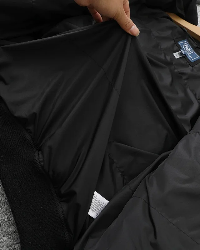 Polo Ralph Lauren Down Jackets Quilted stand-collar zip puffer jacket with embroidered pony logo product detail image 12