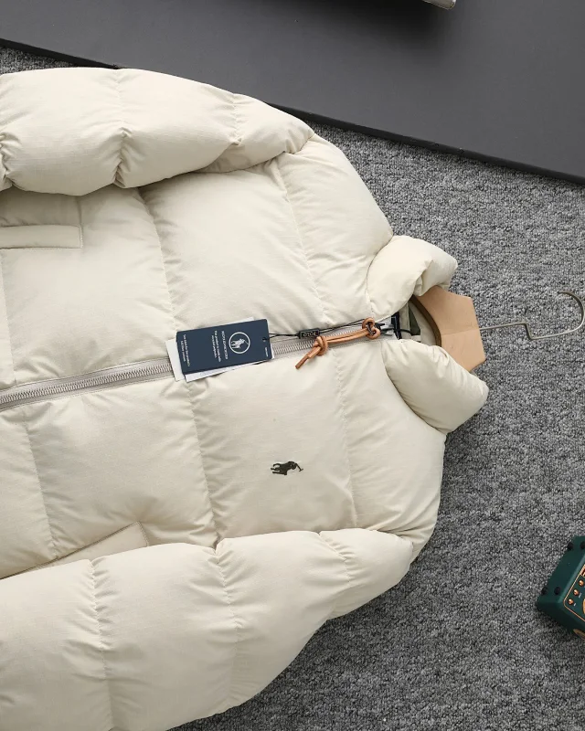 Polo Ralph Lauren Down Jackets Quilted stand-collar zip puffer jacket with embroidered pony logo product detail image 28