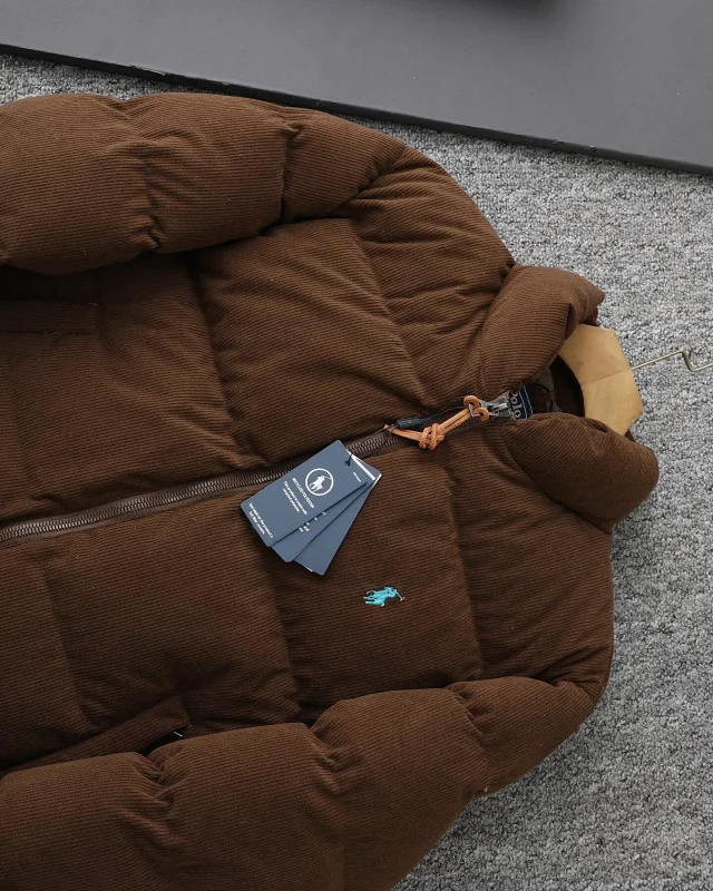 Polo Ralph Lauren Down Jackets Quilted stand-collar zip puffer jacket with embroidered pony logo product detail image 39