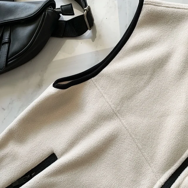 Unbranded Vests Zip-Up Fleece Stand-Collar Vest product detail image 11