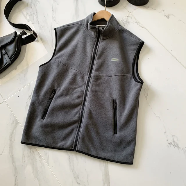 Unbranded Vests Zip-Up Fleece Stand-Collar Vest product detail image 8